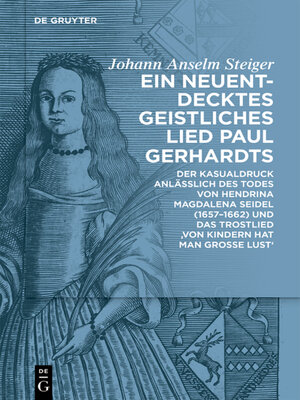 cover image of Ein neuentdecktes geistliches Lied Paul Gerhardts